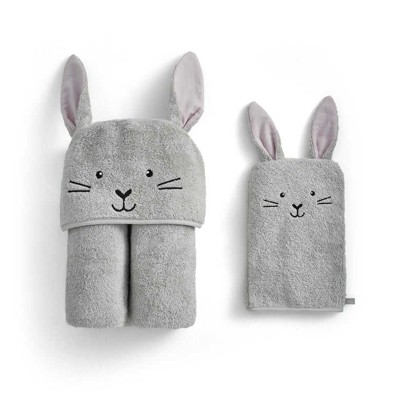 Bunny Cuddle Wrap & Mitt Set