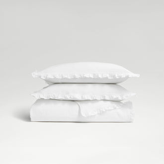 Organic Retreat Ruffle Duvet Set