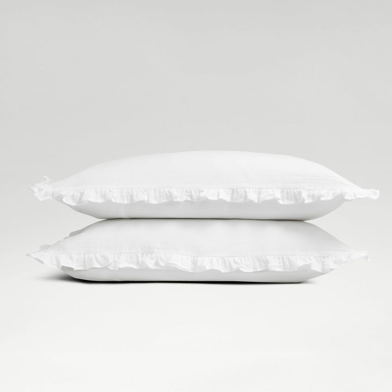 Organic Retreat Ruffle Pillowcases