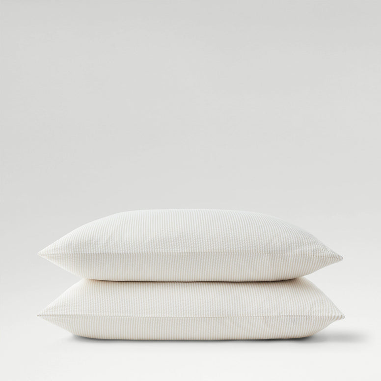 Seersucker Stripe Pillowcase Pair