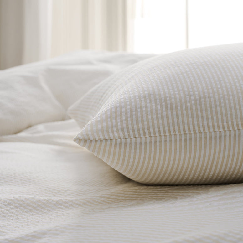 Seersucker Stripe Pillowcase Pair